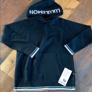 Lululemon soothe away hoodie, black, size 6 NWT